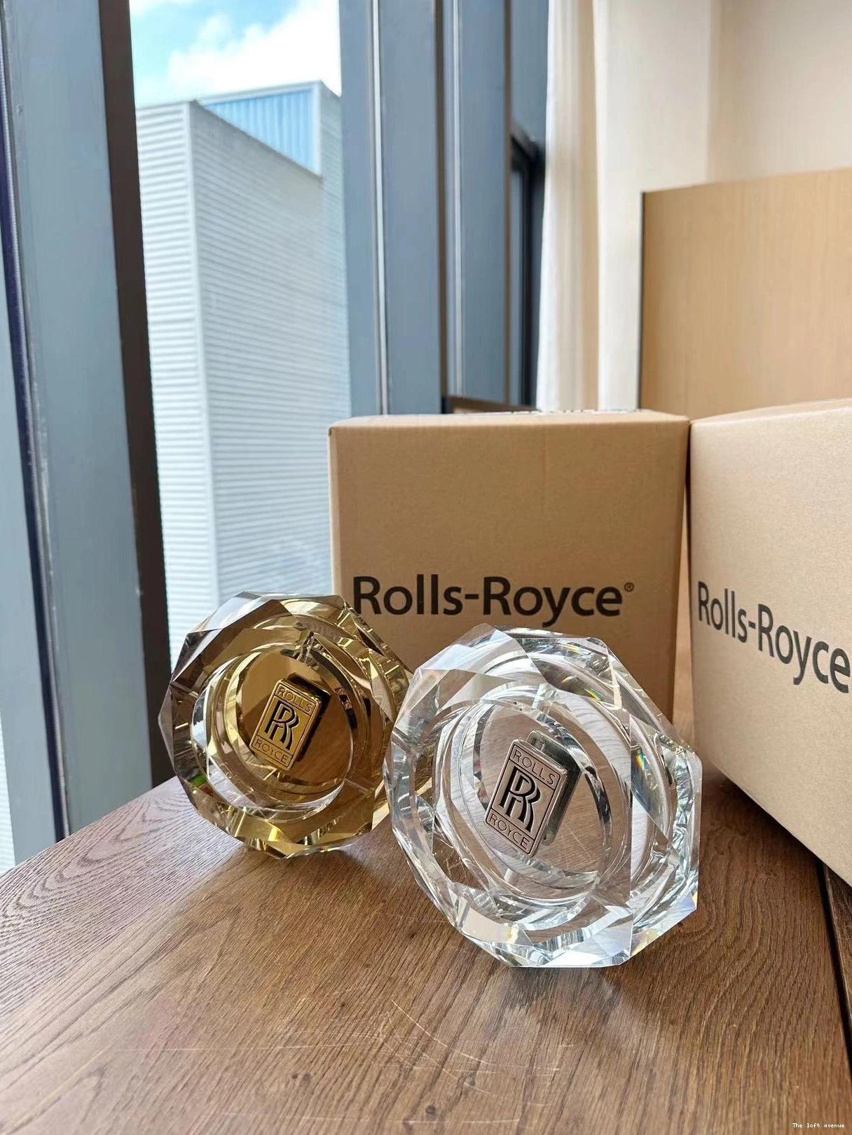 ASHTRAY ROUND ROYCE ROLLS 0825